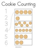 Cookie Counting Coloring Page