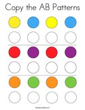 Copy the AB Patterns Coloring Page