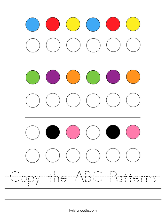  Abc Pattern Worksheets Free Download Goodimg co