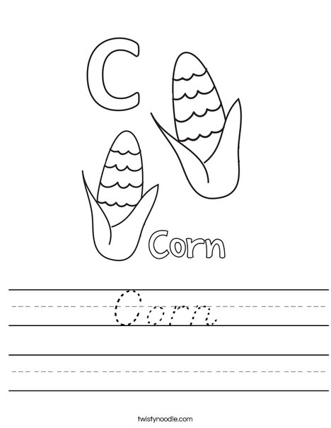Corn Worksheet