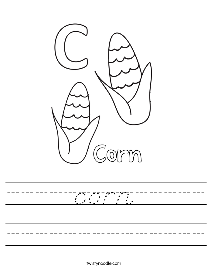 corn Worksheet