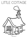 LITTLE COTTAGE Coloring Page