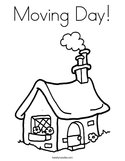 Moving Day Coloring Page