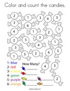 coloring pages counting numbers for kids