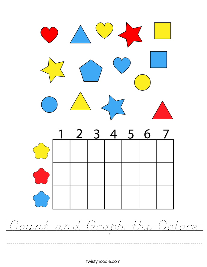 Count and Graph the Colors Worksheet