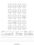 Count the Balls Worksheet