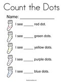 Count the Dots Coloring Page