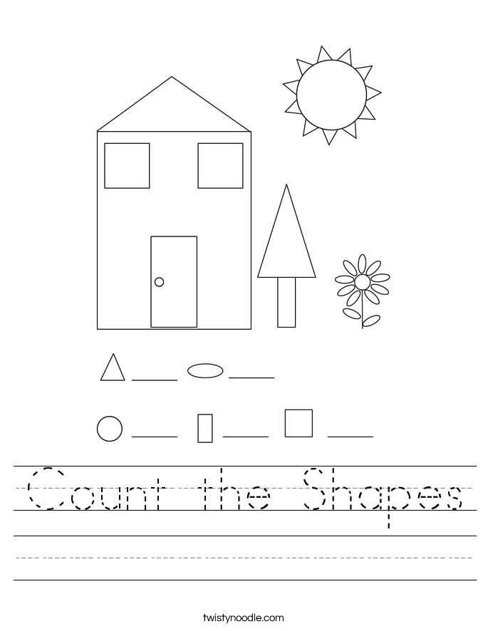 Count the Shapes Worksheet
