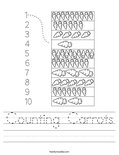 Counting Carrots Worksheet
