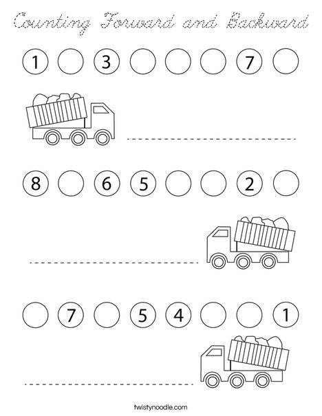 Counting Forward and Backward Coloring Page