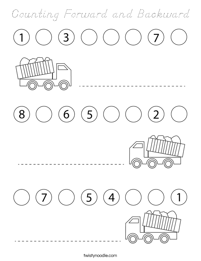 Counting Forward and Backward Coloring Page