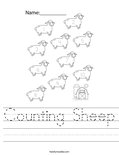 Counting Sheep Worksheet