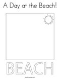 A Day at the Beach!Coloring Page