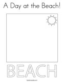 A Day at the Beach Coloring Page