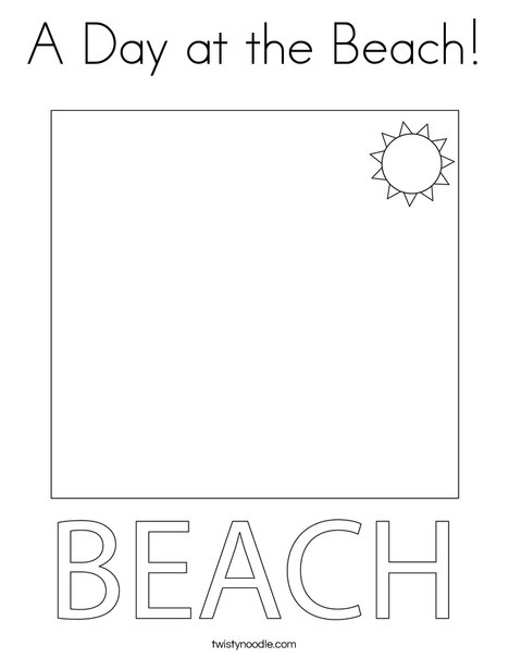 Couple at the Beach Coloring Page