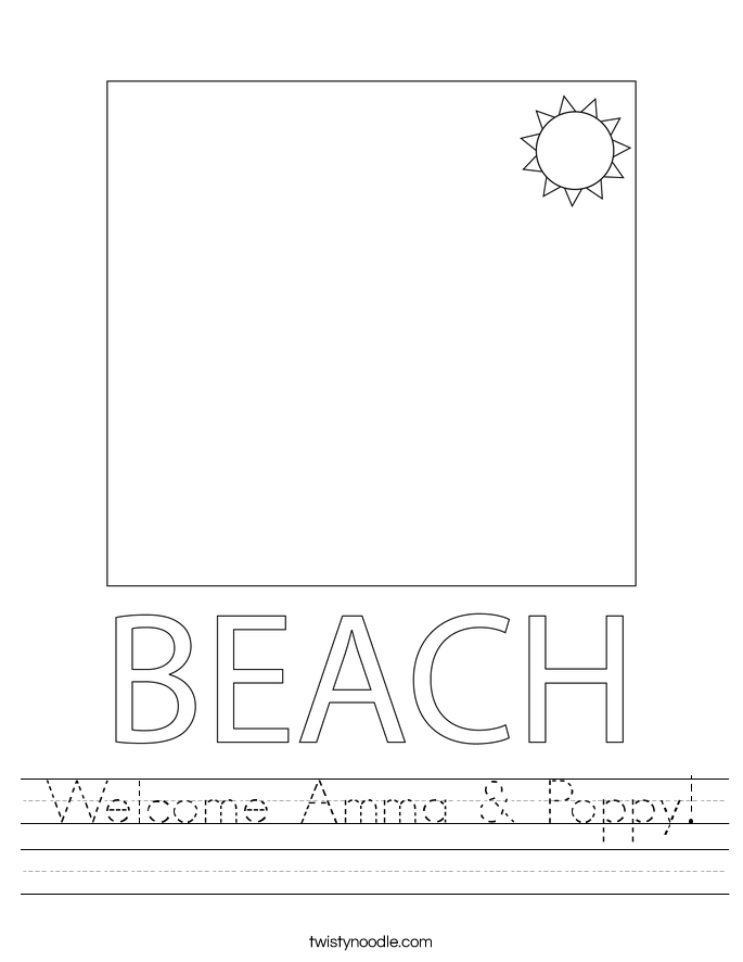 Welcome Amma & Poppy! Worksheet