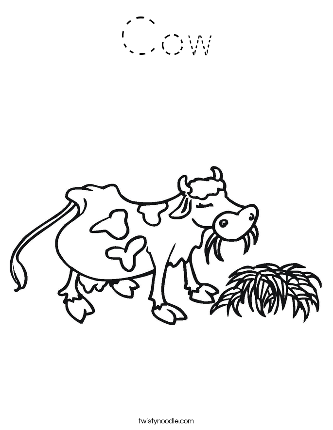 Cow Coloring Page