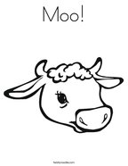 Moo Coloring Page