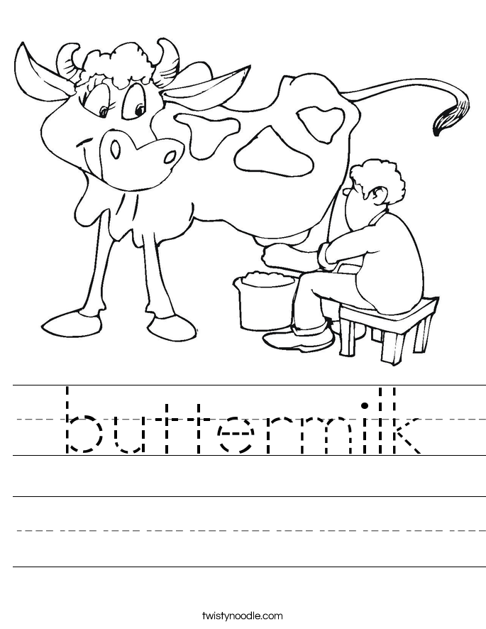 buttermilk Worksheet Twisty Noodle buttermilk Worksheet Twisty Noodle
