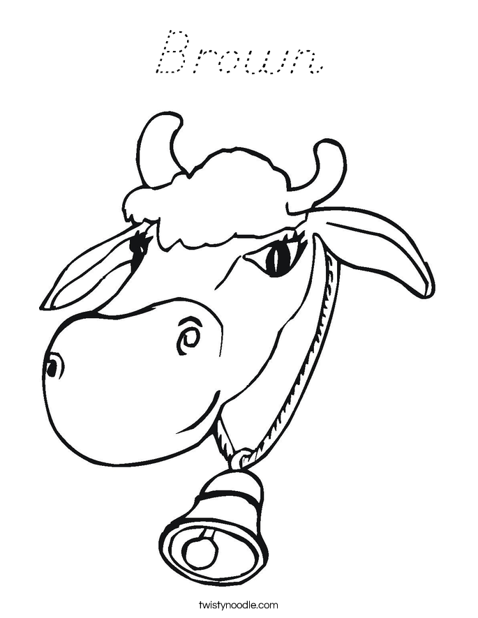 Brown Coloring Page