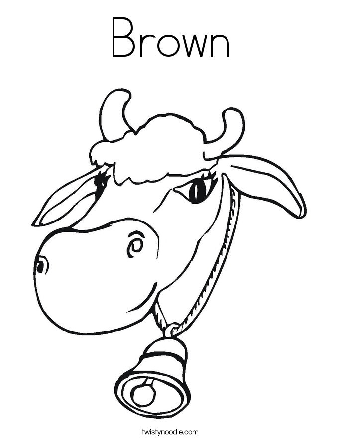 Brown Coloring Page