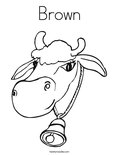 Brown Coloring Page
