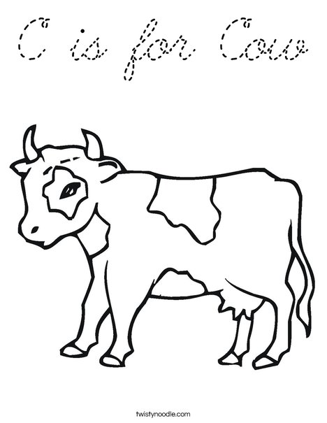 Calf Coloring Page