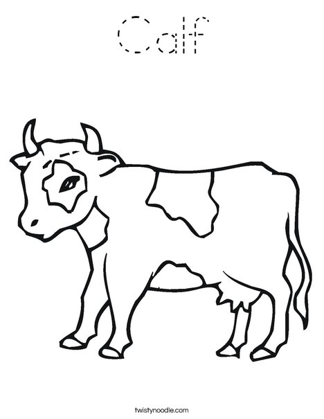 Calf Coloring Page