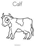 Calf Coloring Page
