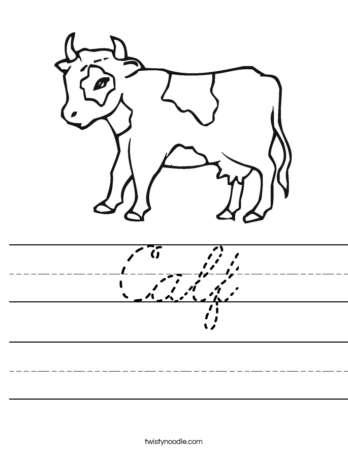 Calf Worksheet