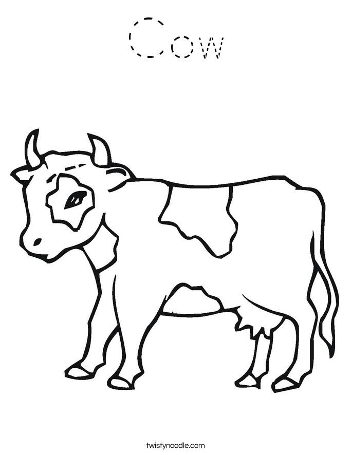 Cow Coloring Page