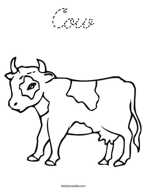 Calf Coloring Page
