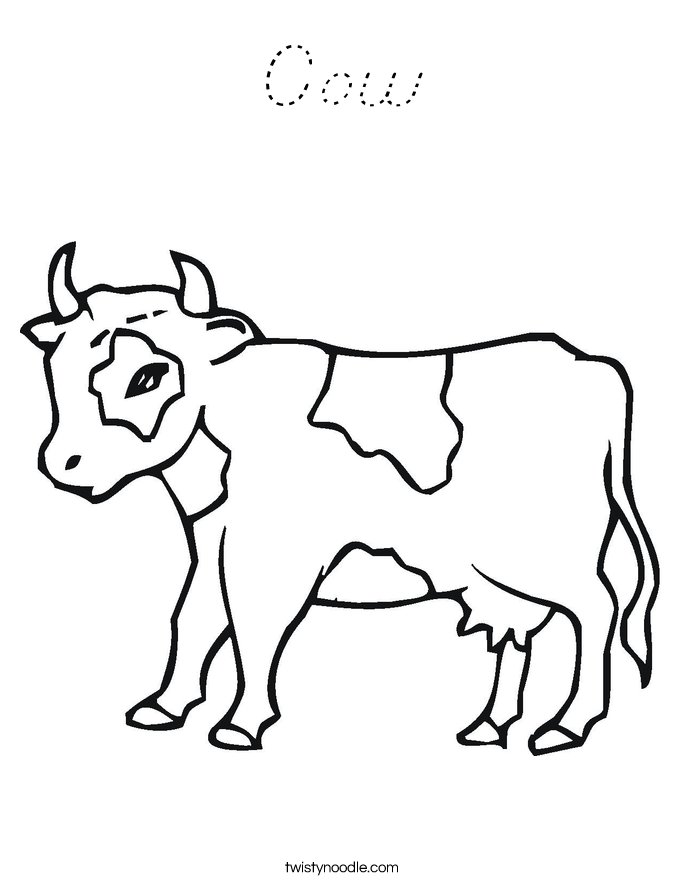 Cow Coloring Page