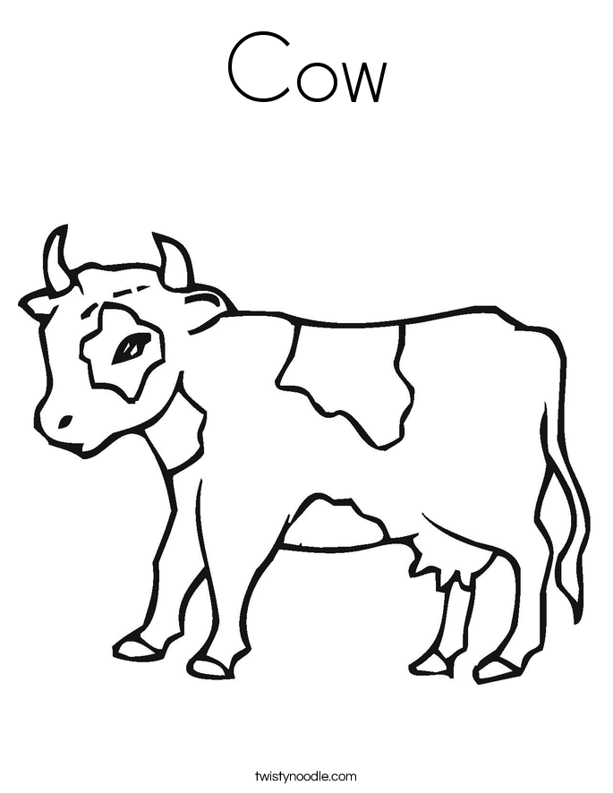 Cow Coloring Page