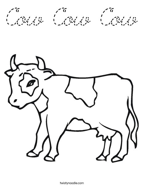 Calf Coloring Page