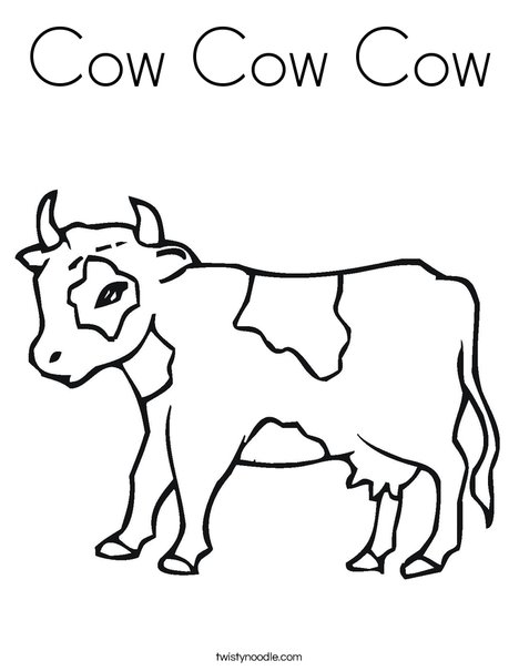 Calf Coloring Page