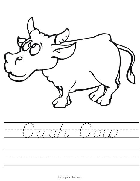 Happy Cow Worksheet