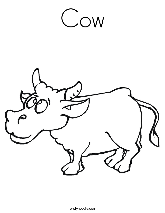 Cow Coloring Page