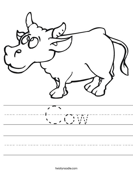 Happy Cow Worksheet