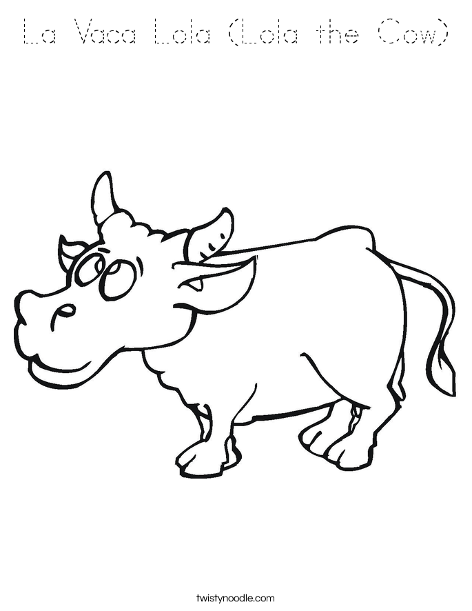 La Vaca Lola (Lola the Cow) Coloring Page