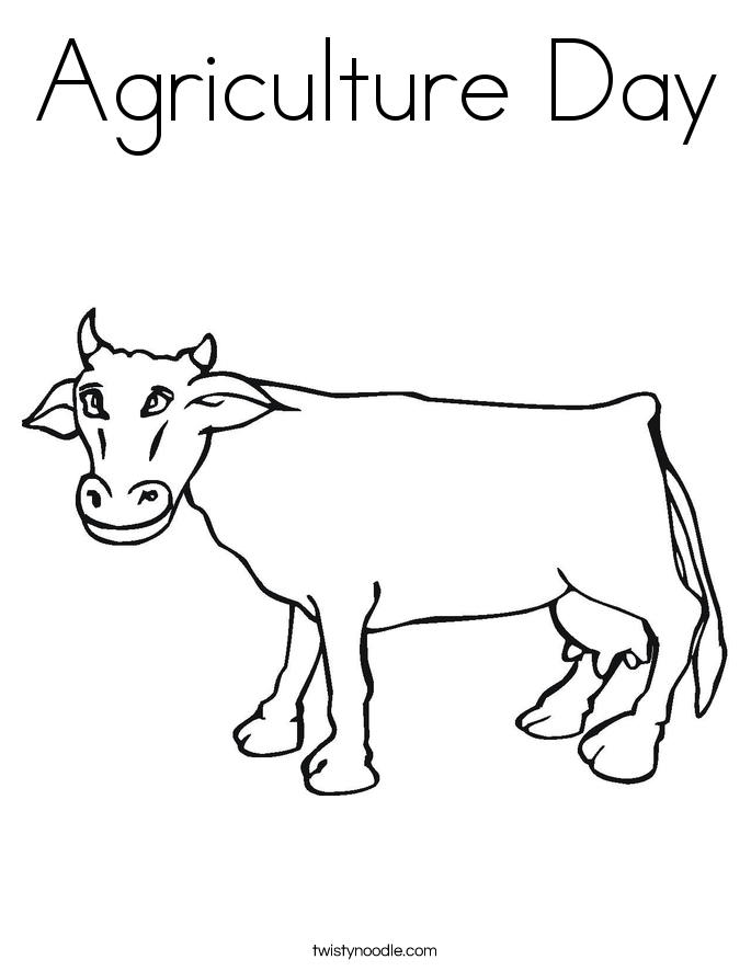 Agriculture Day Coloring Page