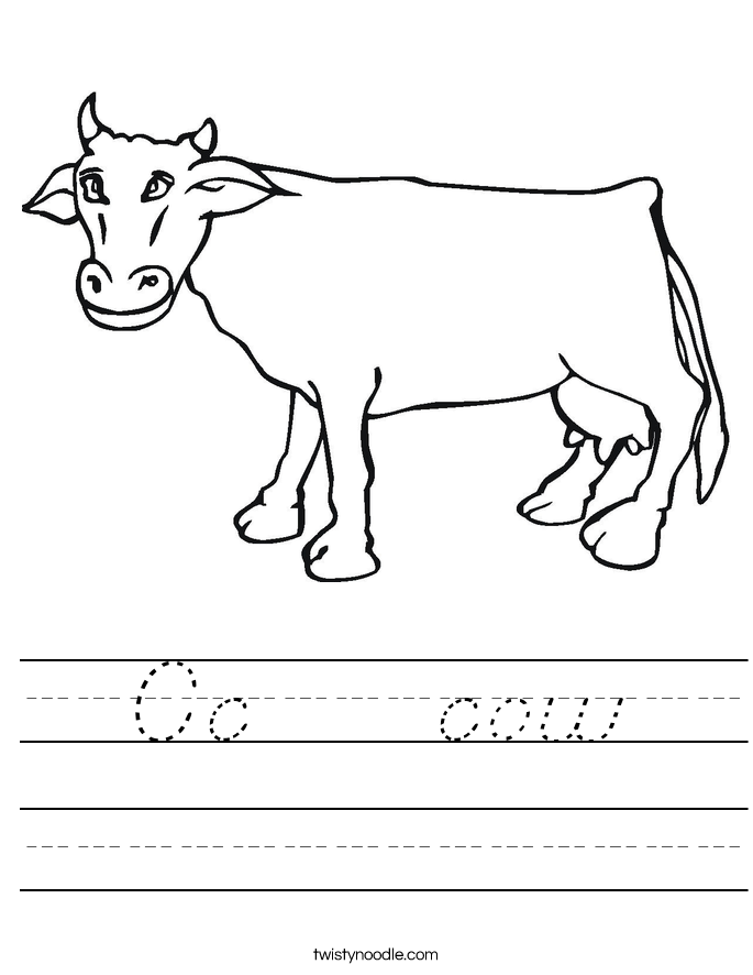 Cc    cow Worksheet
