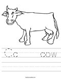 Cc    cow Worksheet