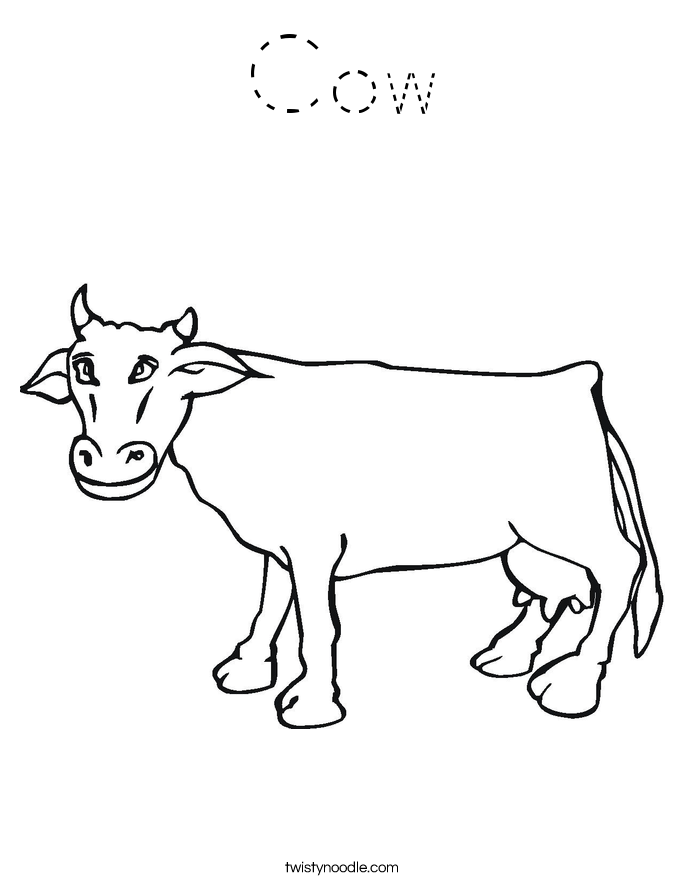 Cow Coloring Page