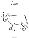 Cow Coloring Page