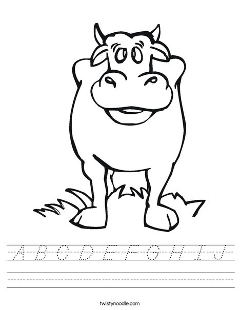 Black Cow Worksheet