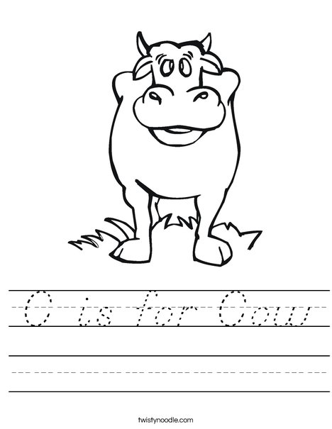 Black Cow Worksheet