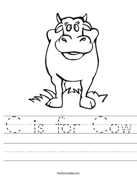Black Cow Worksheet