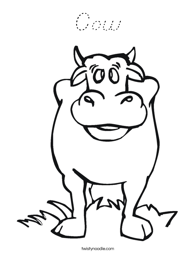 Cow Coloring Page