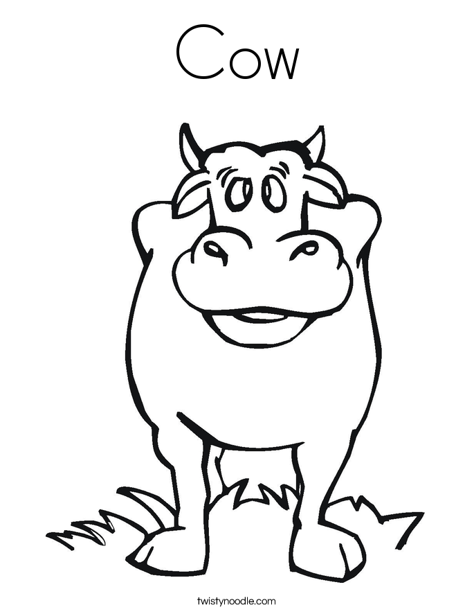 Cow Coloring Page